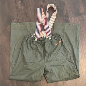 TIMBERLAND PRO SERIES WATERPROOF OVERALLS FISHING OUTDOORS SUSPENDERS WATERPROOF